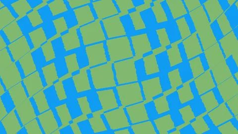 Abstract geometric pattern with blue and green squares Illustrazione stock