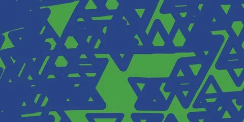 Abstract geometric pattern with blue and green triangle mesh elements for m.. 스톡 일러스트