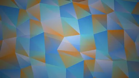 Abstract geometric pattern with blue and orange shades Stock Illustration