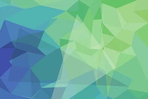 Abstract geometric pattern with blue and green triangles Stock Photos