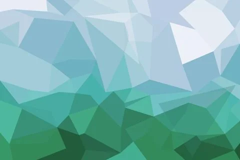 Abstract geometric pattern with blue and green triangles Stock Photos