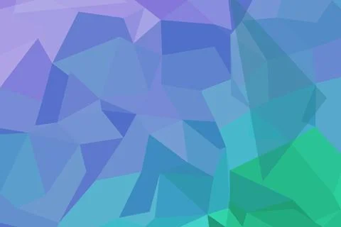 Abstract geometric pattern with blue and green triangles Stock Photos