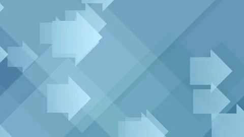 Abstract geometric pattern of blue arrows moving left to right, loopable Stock Footage 332607076