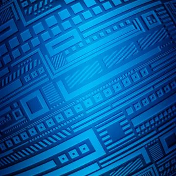 Abstract geometric pattern on a blue background. Stock Illustration