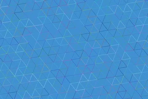 Abstract geometric pattern with blue background and lines 库存插图