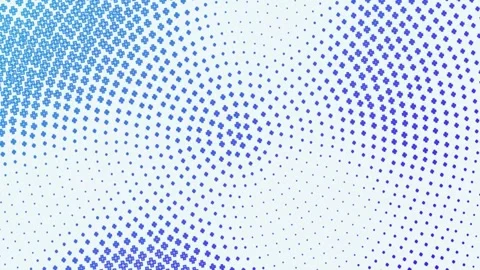 Abstract geometric pattern with blue dots and crosses on seamless background Stock Footage 348717511