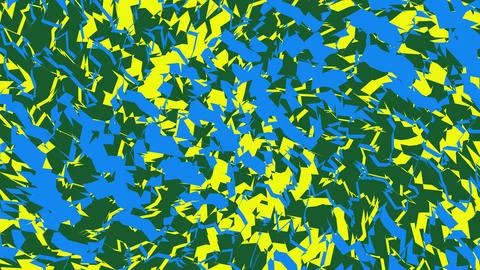Abstract geometric pattern with blue green and yellow shapes Illustrazione stock