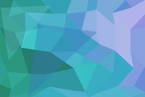 Abstract geometric pattern with blue green shades background Stock Illustration