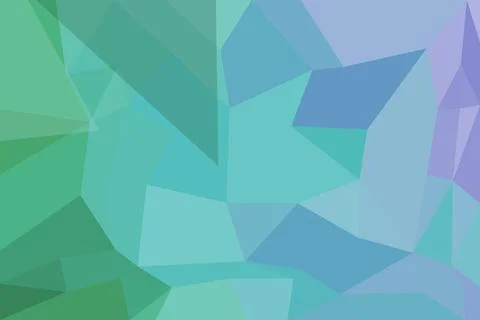 Abstract geometric pattern with blue green shades Stock Illustration