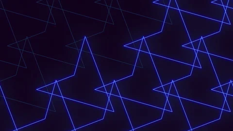 Abstract geometric pattern blue lines and shapes on black background for website Stock Footage 263810928