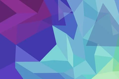 Abstract geometric pattern with blue purple green shades Stock Illustration