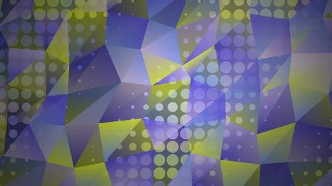 Abstract geometric pattern with blue purple and yellow colors Stock Illustration