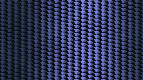 Abstract geometric pattern with blue shifting light waves across dark metal.. 스톡 동영상 342440285