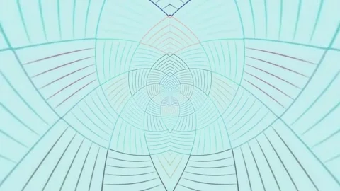 Abstract Geometric Pattern in Blue Tones Stock Footage 289130687