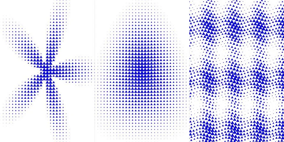 Abstract geometric pattern blue triangle background イラスト素材