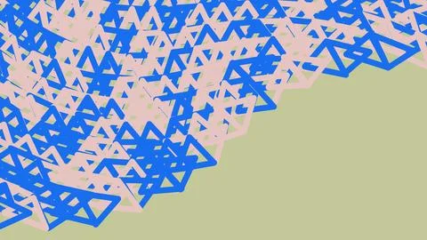 Abstract geometric pattern with blue triangles Stock Illustration