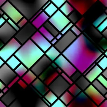 Abstract geometric pattern with blurred elements. Stock Illustration