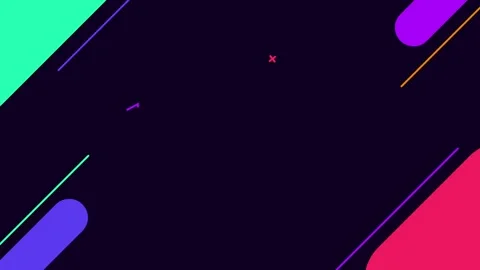 Abstract Geometric Pattern in Bold Colors with Dark Background Design Vídeos de archivo 341927038