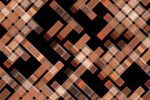 Abstract geometric pattern with brown and black colors Stock Illustration