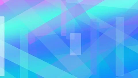 Abstract geometric pattern in calming blue, teal, and pastel purple tones c.. Illustrazione stock