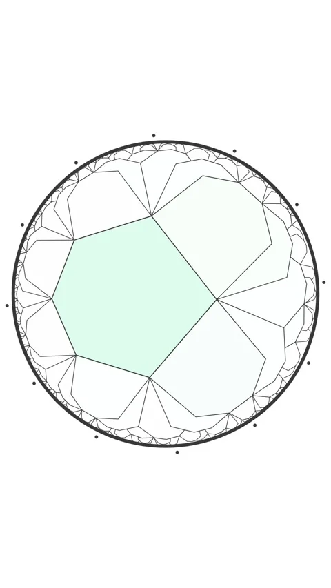 Abstract Geometric Pattern Circle Background Stock Footage 347697816