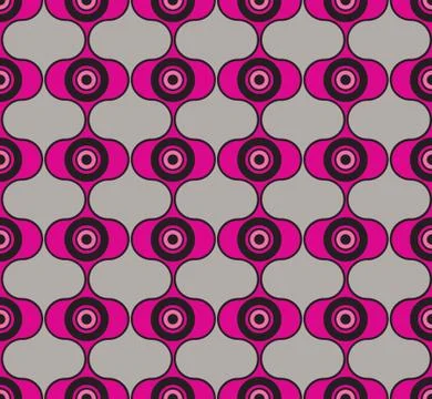 Abstract geometric pattern. Circle ornament. Polka dot tile ornament Stock Illustration