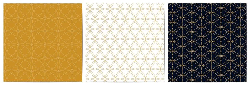 Abstract geometric pattern circle overlapping Stock Illustration