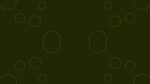 Abstract geometric pattern with circles and lines on a dark green background. Stock Footage 341401115