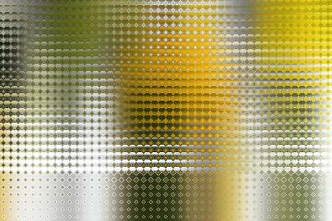 Abstract Geometric Pattern with Circles and Diamonds in Gold and Silver Stock Illustration