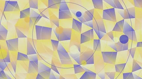 Abstract geometric pattern with circles and pastel colors Stock Illustration