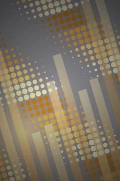 Abstract Geometric Pattern with Circles and Stripes Stock Illustration