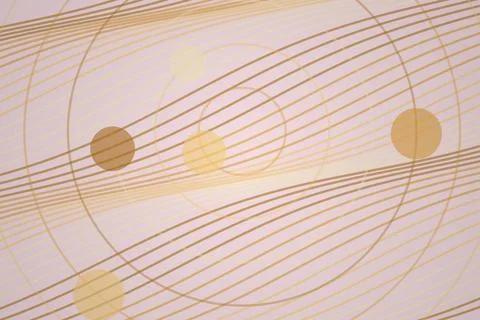 Abstract geometric pattern with circles and lines in beige Stock Photos