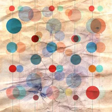 Abstract geometric pattern of circles Stock Illustration