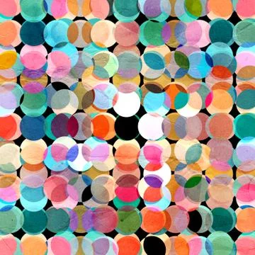 Abstract geometric pattern of circles Stock Illustration