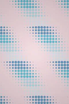 Abstract Geometric Pattern with Circles Stock Illustration