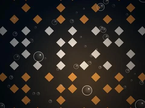 Abstract Geometric Pattern with Circles Stock Illustration