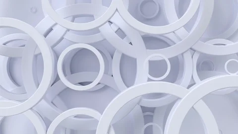 Abstract geometric pattern with circles. Loopable moving background. Stock Footage 116744041