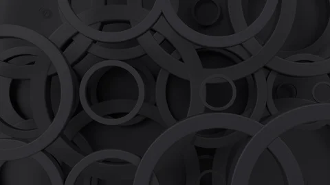 Abstract geometric pattern with circles. Loopable moving background. Video stock 117593614