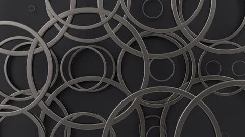 Abstract geometric pattern with circles. Loopable moving background. Video stock 121266425