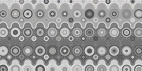 Abstract geometric pattern circles overlapping traditional background Stock Illustration