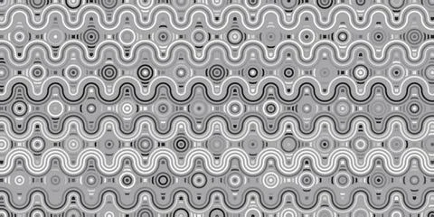 Abstract geometric pattern circles overlapping traditional background Stock Illustration