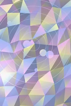 Abstract Geometric Pattern with Circles Фото