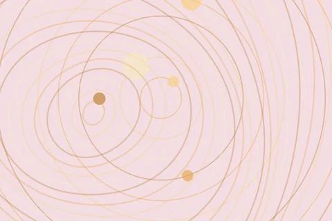 Abstract geometric pattern with circles on pink background Stock Photos