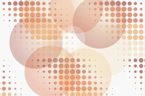 Abstract geometric pattern with circles in warm colors Stock Photos