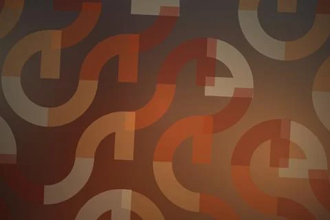 Abstract geometric pattern with circular shapes and warm colors Stock Photos