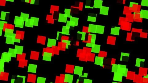Abstract geometric pattern with colored squares Stock Illustration