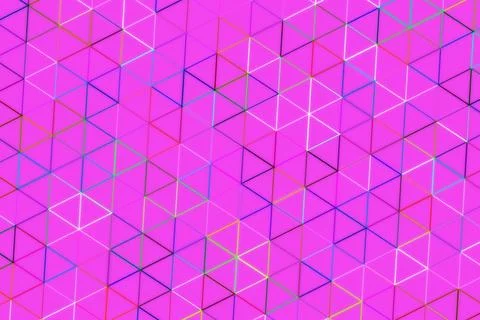 Abstract geometric pattern with colorful 3d cubes on purple Stock Illustration