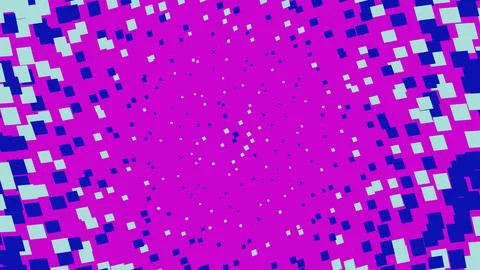 Abstract geometric pattern with colorful blue and pink squares 스톡 일러스트