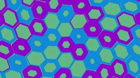 Abstract geometric pattern with colorful blue and purple shapes Stockillustratie