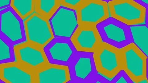 Abstract geometric pattern with colorful hexagon shapes 스톡 일러스트